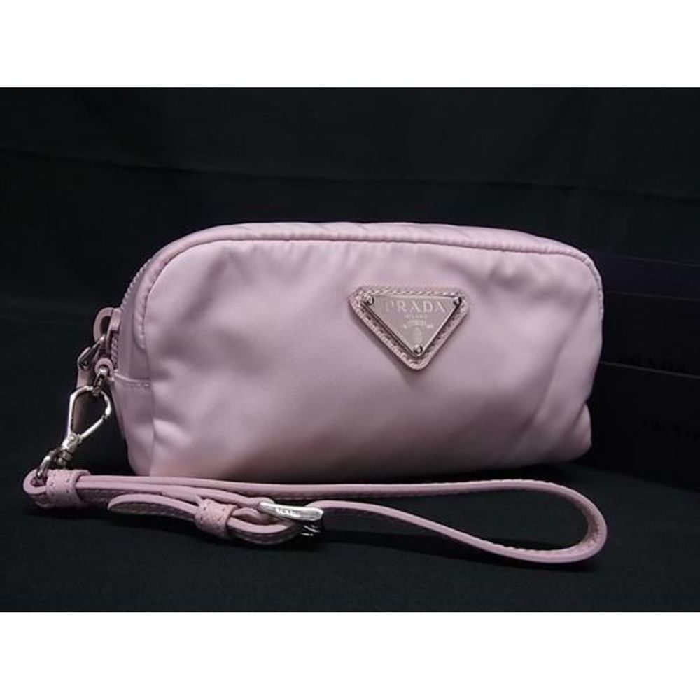 Prada Renylon Pouch Multi Case Accessory Case Pink - image 1